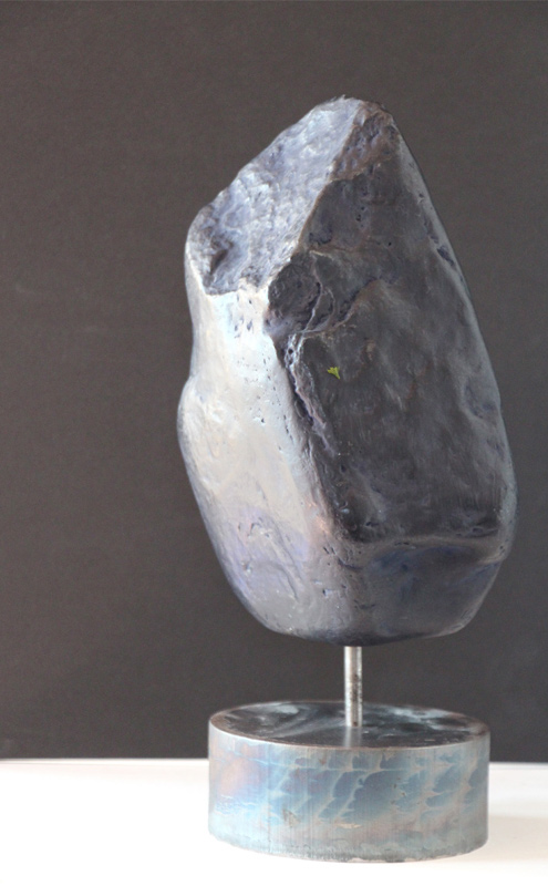PIERRE DE NUIT, Acheiropoïete n°12, technique : pierre, silice, cire
